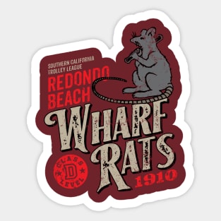 Redondo Beach Wharf Rats Sticker